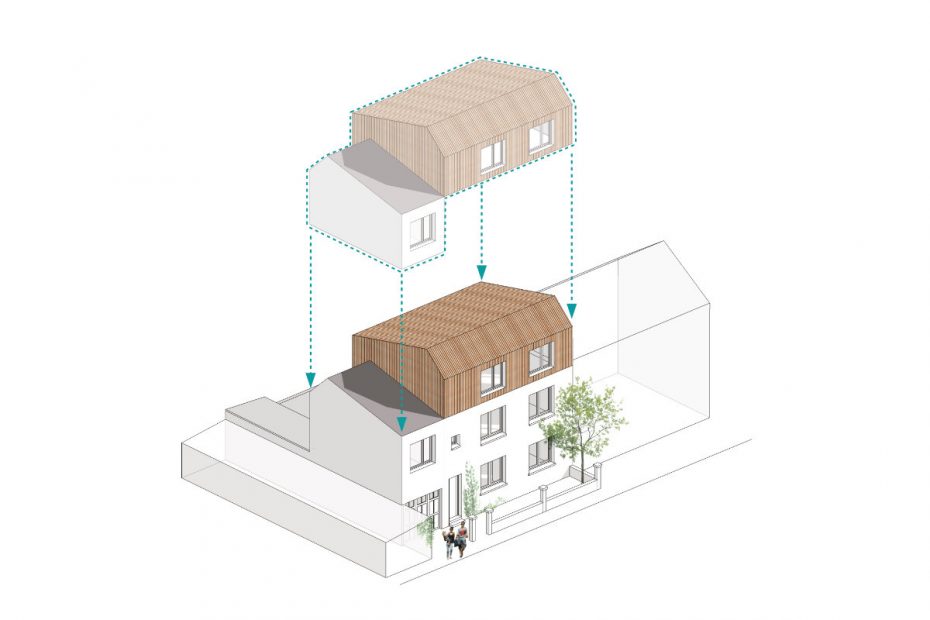 Surélévation maison individuelle Nantes